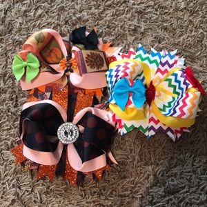 Girls hair bow bundle
